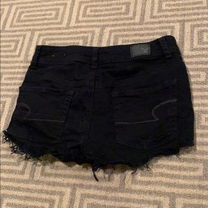 Black Americans Eagle ripped jean Shorts